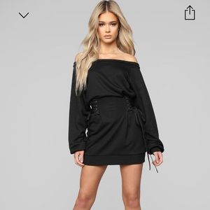 Rise and grind corset dress- Fashion Nova